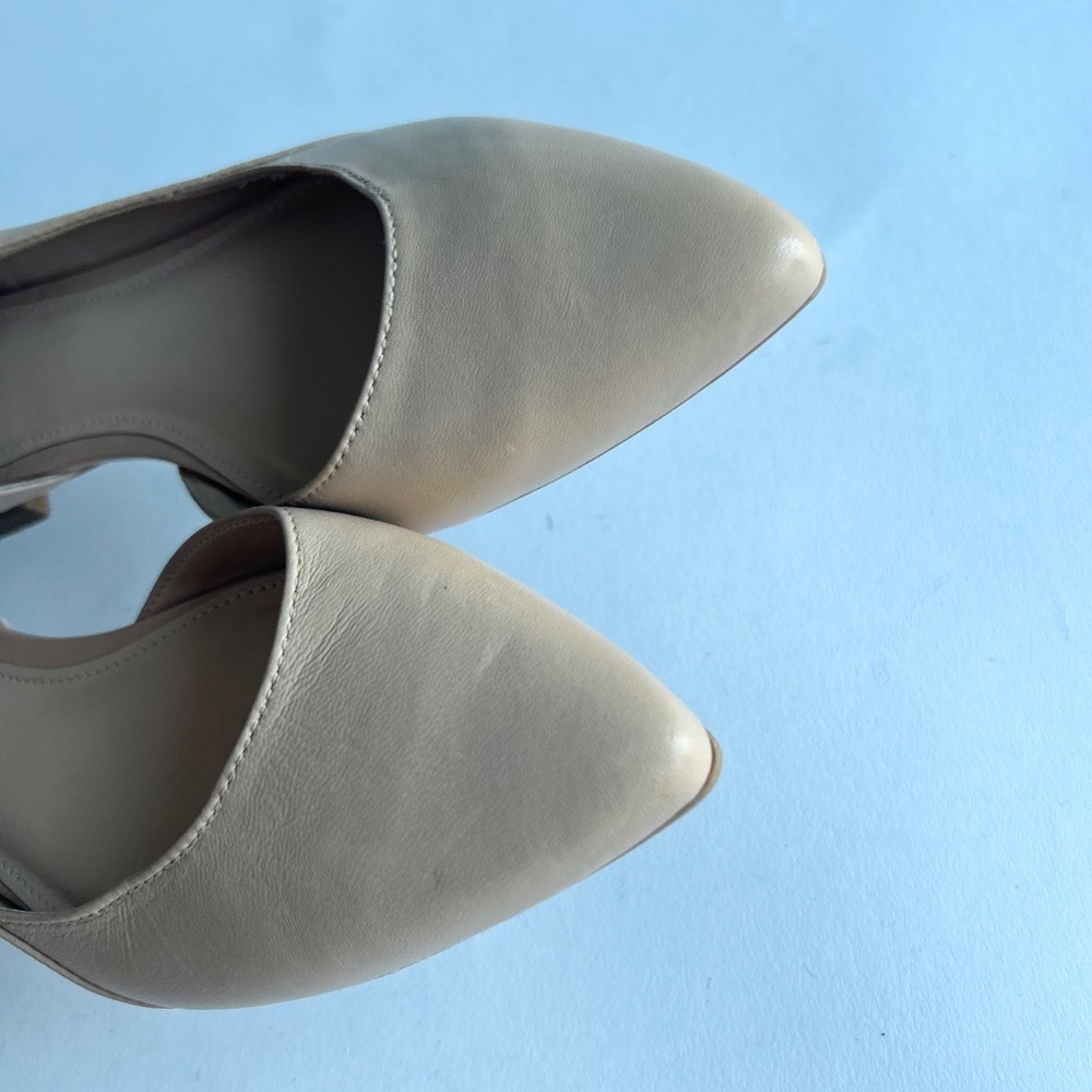 Marc Fisher Cream Leather Point Toe Flats size 6 - Picture 10 of 12